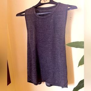 NWOT Lululemon Grey In a Cinch Gathered Back Tank Top, Size Small